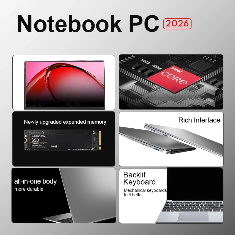 2026 Xiaman 15.6 inch Gaming Laptop - Image 2
