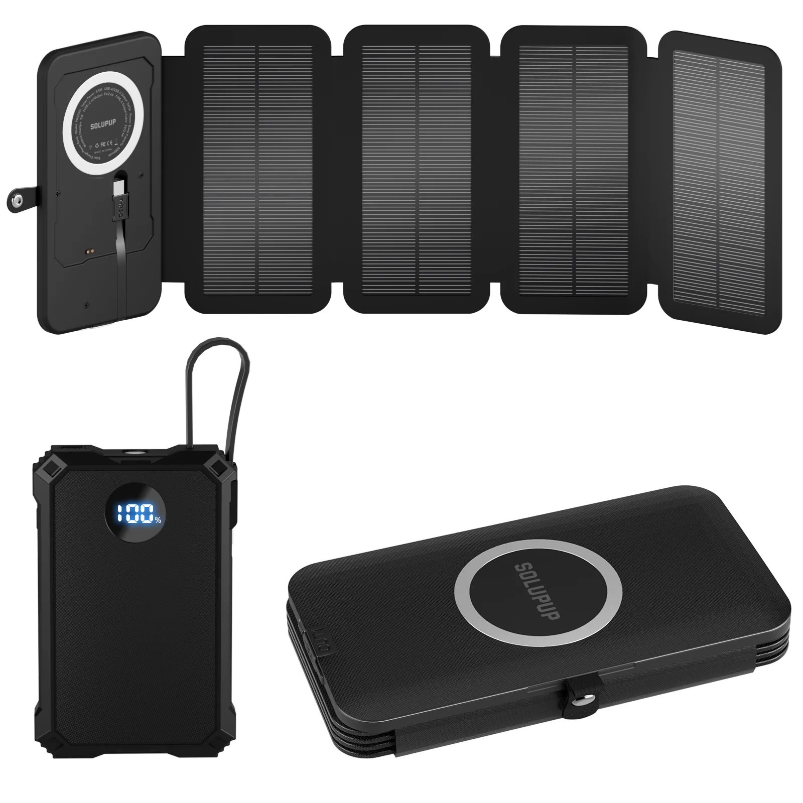 15W Magnetic Wireless 10000mAh Solar Power - Image 7