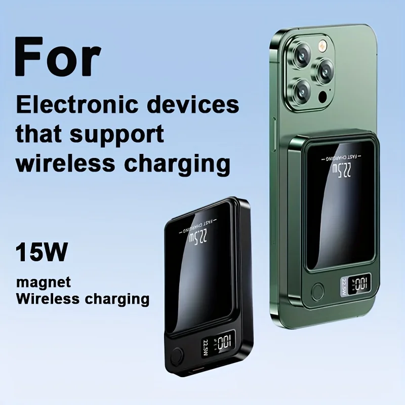 10000 mAh Magnetic Wireless Mobile Power - Image 3