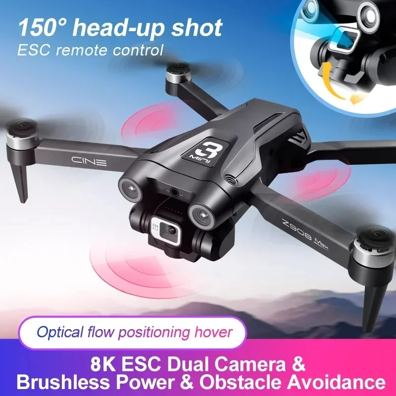 Z908 Pro Max GPS Drone Brushless 8K HD Dual Camera - Image 4