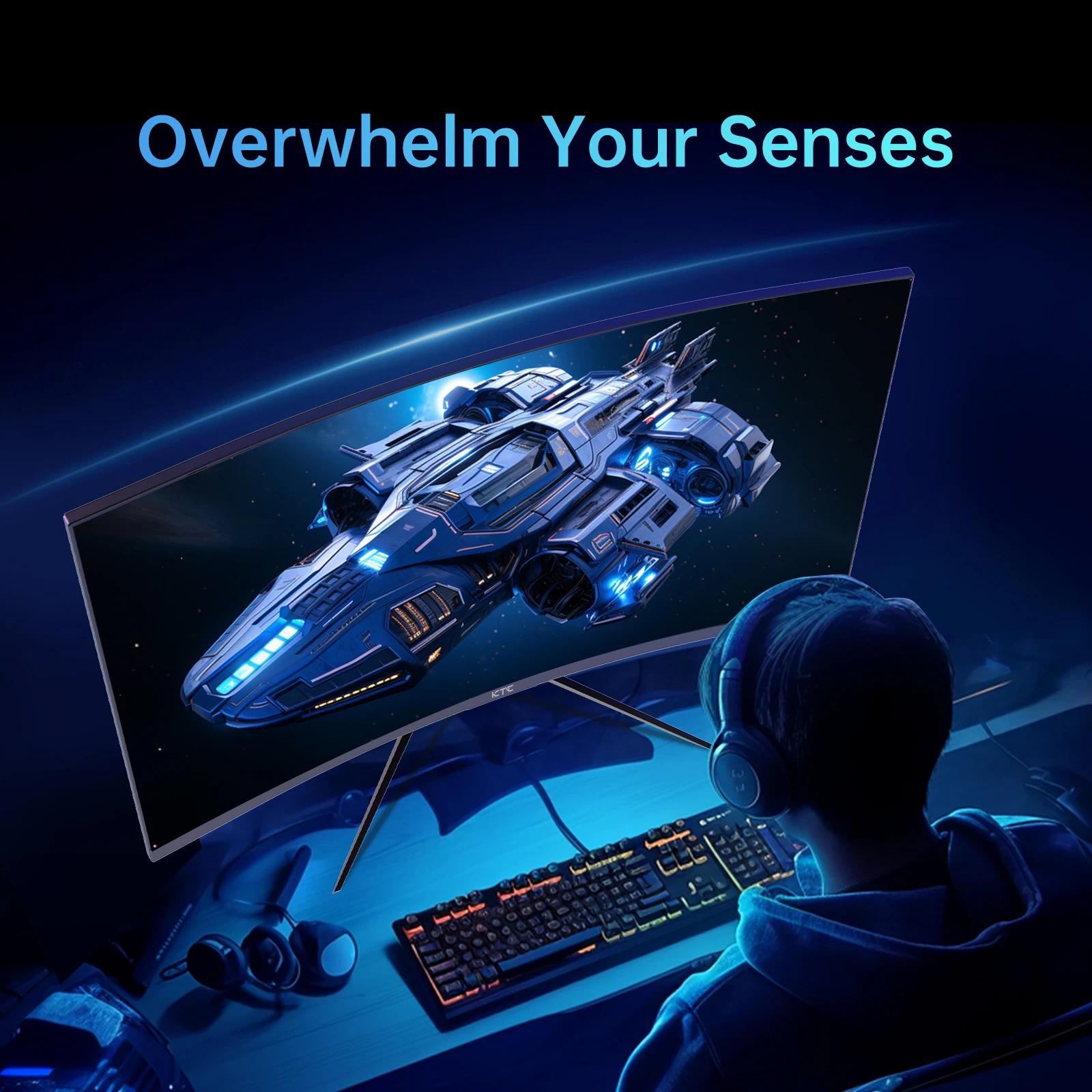 KTC 32 inch 240Hz Curved Gaming Monitor 1500R 1080P - Image 6