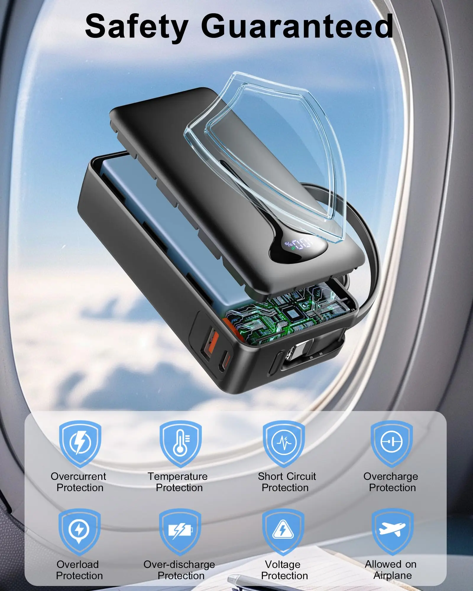 10000mAh Portable Charger Power Bank with 22 - Image 6