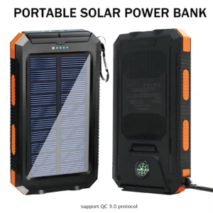 20000mAh Solar Power Bank Large Capacity