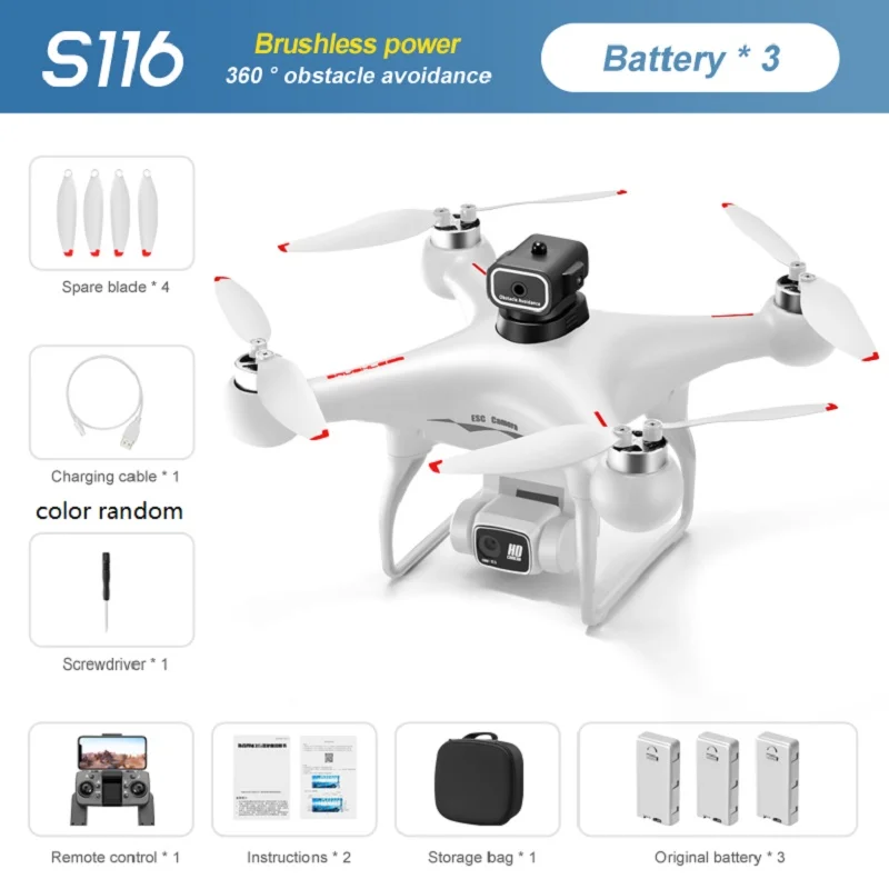 S116 MAX Drone Professional with 3 Batteries - Image 8